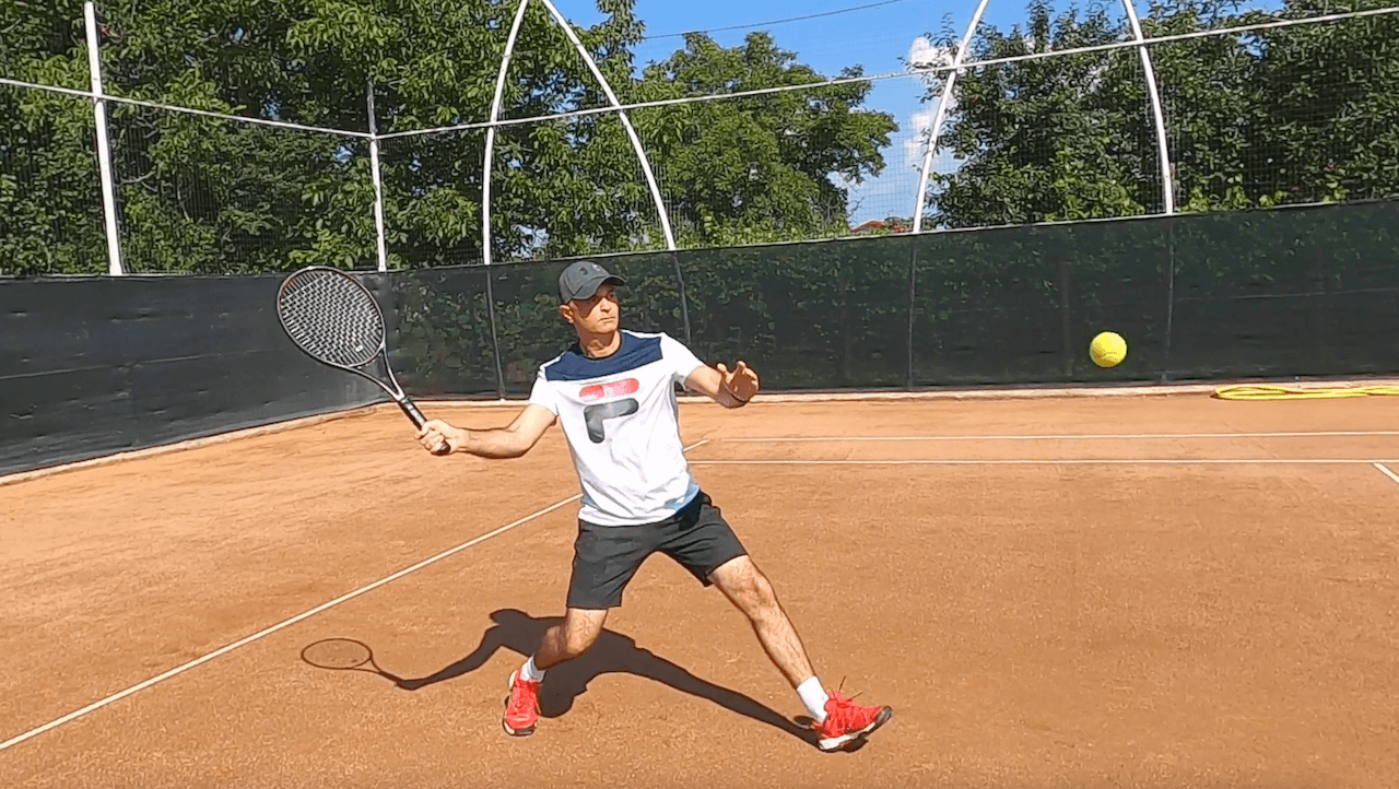 slice forehand tennis technique